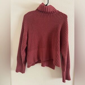 Madewell Pink Turtleneck